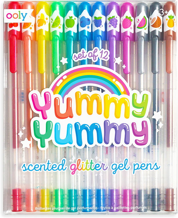 Yummy Yummy Scented Glitter Gel Pens - Set of 12 - Toy Box Michigan